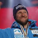 Aksel Lund Svindal so striebornou medailou počas MS v Are.