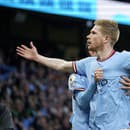 Kevin De Bruyne a jeho gólová radosť.