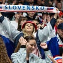 Radosť slovenských fanúšikov v prípravnom hokejovom zápase Slovensko - Nemecko