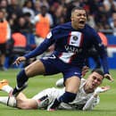 Kylian Mbappé počas zápasu s Lorientom.