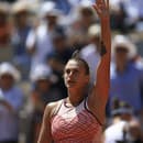 Radosť Sobolenkovej z postupu do semifinále Roland Garros.
