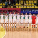 Slovenské reprezentačné družstvo v zápase kvalifikácie 12. skupiny MS 2024 vo futsale. 