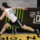 Dalibor Dvorský počas testov na NHL Scouting Combine v Buffale.