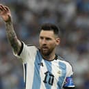 Kapitán Argentíny Lionel Messi vo finále MS 2022.