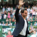 Bývalý švajčiarsky tenista a desaťnásobný šampión turnaja v Halle Roger Federer si prevzal cenu za celoživotný prínos.