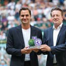 Bývalý švajčiarsky tenista a desaťnásobný šampión turnaja v Halle Roger Federer si prevzal cenu za celoživotný prínos.