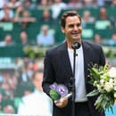 Bývalý švajčiarsky tenista a desaťnásobný šampión turnaja v Halle Roger Federer si prevzal cenu za celoživotný prínos.