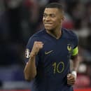 Kylian Mbappé v drese francúzskej reprezentácie.