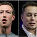 Šéf spoločnosti tesla a SpaceX Elon Musk (vpravo) a šéf Facebooku Mark Zuckerberg.