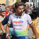 Peter Sagan v cieli nešťastne padol. 