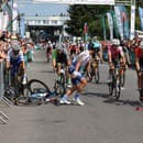 Peter Sagan v cieli nešťastne padol. 