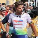 Peter Sagan v cieli nešťastne padol. 