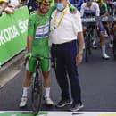 Na snímke Mark Cavendish a Eddy Merckx.