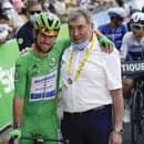 Na snímke Mark Cavendish a Eddy Merckx.