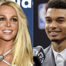 Britney Spearsová a Victor Wembanyama.