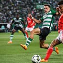 Manuel Ugarte (vľavo) v drese Sportingu Lisabon.