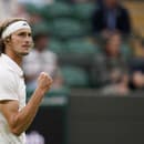 Alexander Zverev počas turnaja vo Wimbledone.