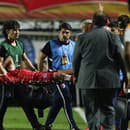 Futbalista Luciano Sanchez z tímu Argentinos Juniors utrpel vážnu zlomeninu ľavej nohy. 