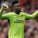 Brankár André Onana počas prípravného zápasu proti francúzskemu RC Lens.