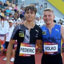 Slovenský šprintér Filip Federič (vľavo) sa prebojoval už do druhého finále na juniorských ME v Jeruzaleme. 