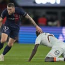 Slovenský hráč PSG Milan Škriniar (vľavo). 