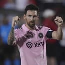 Futbalista Interu Miami Lionel Messi sa teší po strelení gólu.