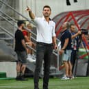 Na snímke tréner Spartaka Michal Gašparík počas odvetného zápasu 3. predkola Európskej konferenčnej ligy (EKL) medzi FC Spartak Trnava - Lech Poznaň vo štvrtok 17. augusta 2023 v Trnave. 