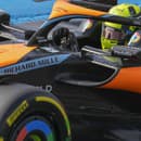 Lando Norris z McLarenu zaznamenal najrýchlejší čas dňa. 