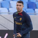 Na snímke portugalský futbalista Cristiano Ronaldo.