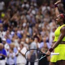 Americká tenistka Cori Gauffová sa teší po výhre v semifinále US Open.