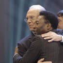 Legendy svetového futbalu Franz Beckenbauer a Pelé.