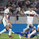 Slovenskí futbalisti v domácom zápase potrápili Portugalčanov.