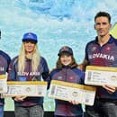 POLETIA: Kvarteto z divokej vody - zľava Jakub Grigar, Eliška Mintálová, Zuzana Paňková a Matej Beňuš - už má doma symbolické letenky do Paríža 2024.