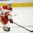 Adam Ružička zažiaril v drese Calgary Flames. 