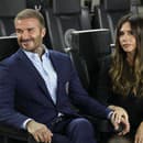 David Beckham a manželka Victoria.  