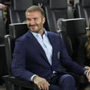 David Beckham a manželka Victoria.  