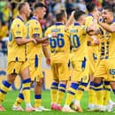 Gólová radosť hráčov FC DAC 1904 Dunajská Streda.