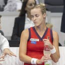 Slovenská tenistka Anna Karolína Schmiedlová spolu s Matejom Liptákom.
