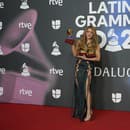 Speváčka Shakira (46) na oceňovaní Latin Grammy 2023.