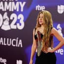 Speváčka Shakira (46) na oceňovaní Latin Grammy 2023.