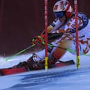 Slovenská lyžiarka Petra Vlhová na trati obrovského slalomu Svetového pohára v americkom Killingtone 