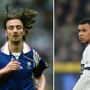 Na snímke legenda Christophe Dugarry a Kylian Mbappé. 