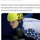 Mladá ruská rýchlokorčuliarka Anastasia Seredová zomrela.