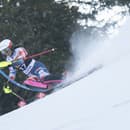 Na snímke chorvátska lyžiarka Zrinka Ljutičová počas prvého kola slalomu žien v rámci Svetového pohára v alpskom lyžovaní v Jasnej.