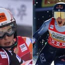 Na snímke Petra Vlhová objíma Shiffrinovú (vľavo) a Sofia Goggiová.