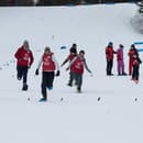 Zimné národné hry Špeciálnych olympiád Slovensko, na snímke beh na snežniciach