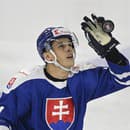 Na snímke Patrik Koch (Slovensko) chytá puk do rukavice v prípravnom hokejovom zápase pred generálkou na svetový šampionát Slovensko - Rakúsko.