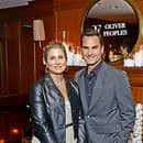 Pri Federerovi sa ukázala aj manželka Mirka.