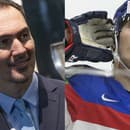 Šéf zväzu Miroslav Šatan (vľavo) je rád, že Slafkovskému sa v NHL darí a má formu ako hrom.