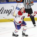 Juraj Slafkovský v drese Montrealu Canadiens.